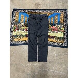 prAna Bridger Jeans Slim Fit Organic Cotton Blend - Mens Size 33x34 - Black raw